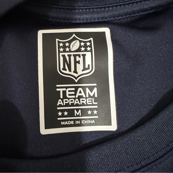 NFL New England Patriots Activewear Navy Shirt - Picture 4 of 5